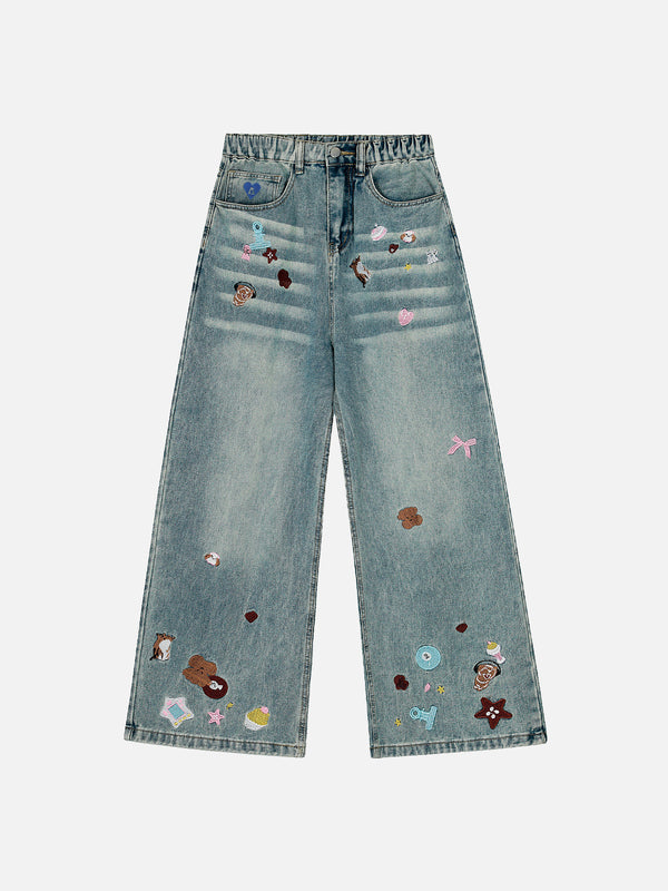 Aelfric Eden Cartoon Embroidery Jeans