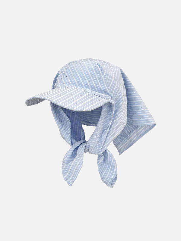 Stripe Rhinestone Cap