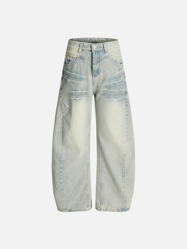 Aelfric Eden Texture Washed Barrel Jeans