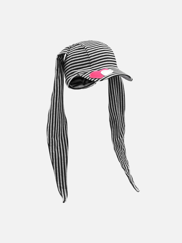 Stripe Heart Cap