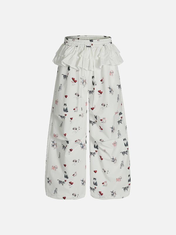 Aelfric Eden Cartoon Print Baggy Pants