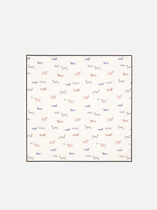 Animal Print Square Scarf