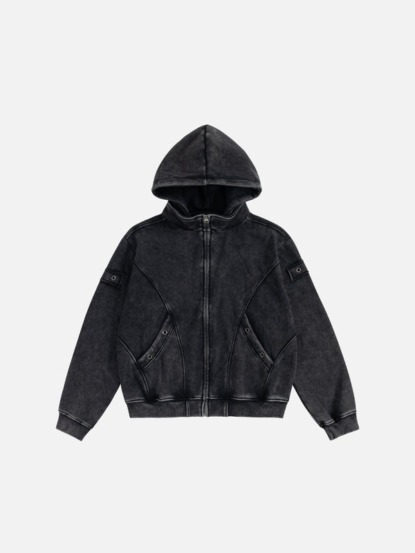 Aelfric Eden Heavy Washed  Zip Up Hoodie