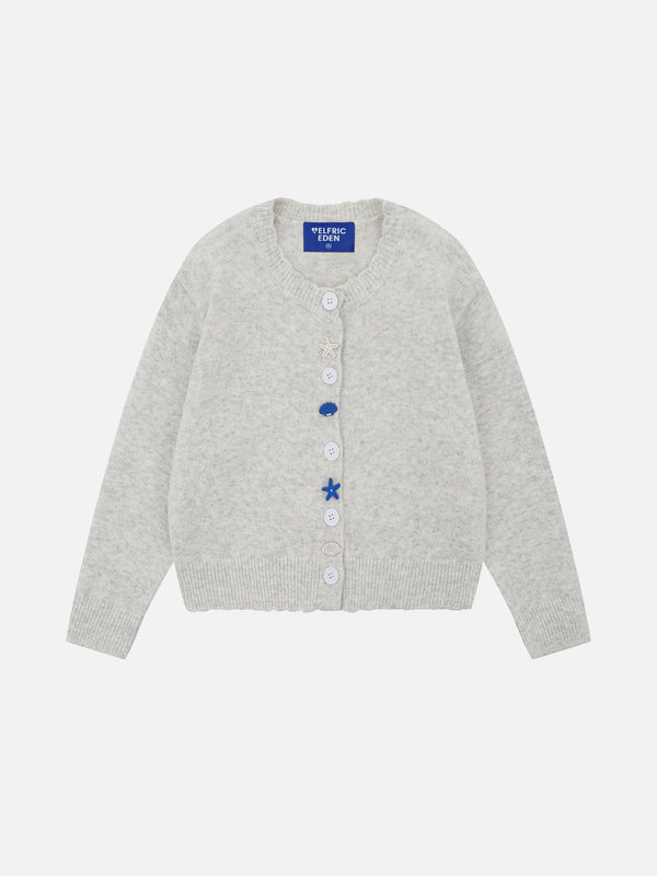 Aelfric Eden Seestern-Knopf-Boxy-Cardigan
