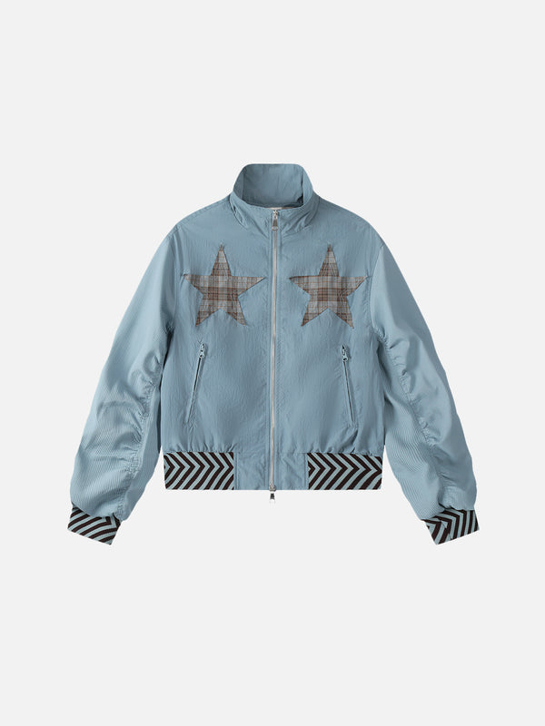 Aelfric Eden Karierte Stern-Boxy-Jacke