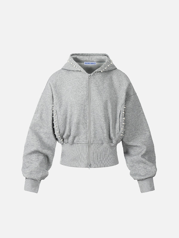 Aelfric Eden Pearl Boxy Zip Up Hoodie