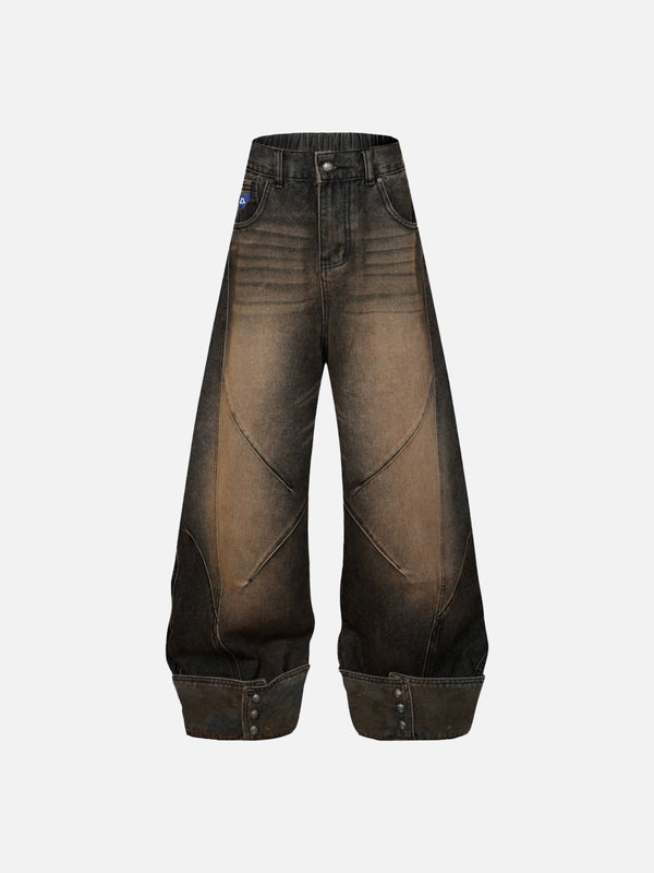 Aelfric Eden Washed Cuffed Barrel Jeans