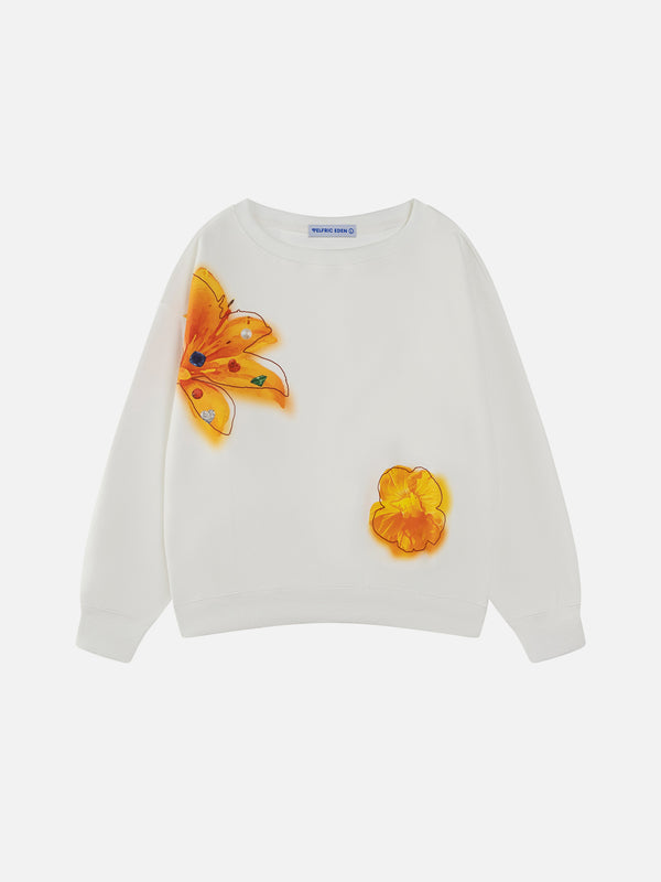 Aelfric Eden Sweatshirt mit Blumenprint