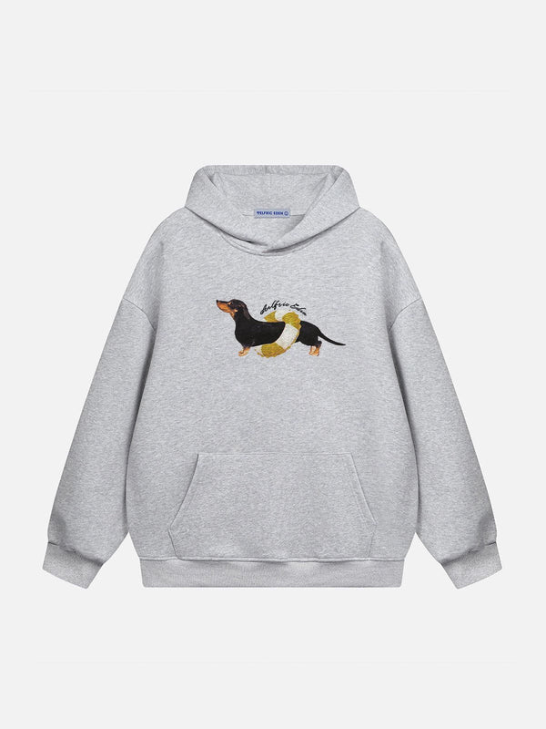 Aelfric Eden Dachshund Graphic Pullover Hoodie