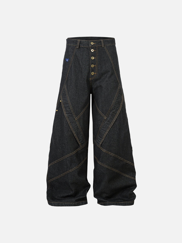 Aelfric Eden Deconstructed Buttoned Jeans