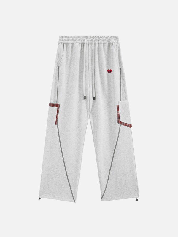 Aelfric Eden Plaid Multi Pocket Baggy Sweatpants