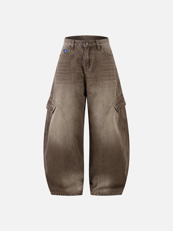 Aelfric Eden Multi Pocket Baggy Barrel Jeans