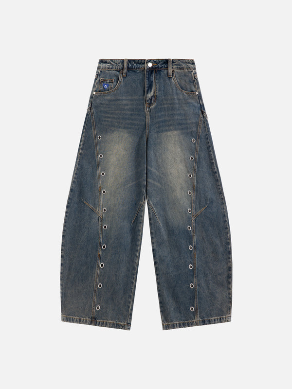 Aelfric Eden Ring Patchwork Baggy Barrel Jeans