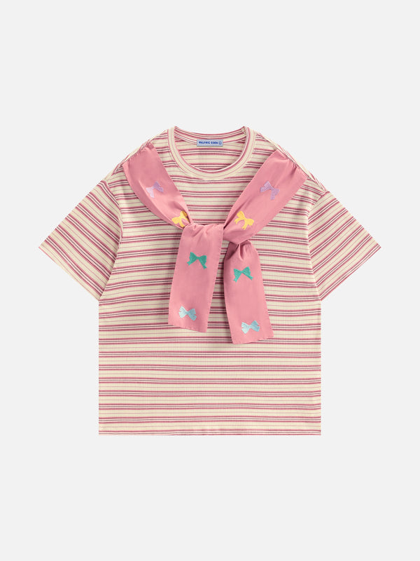 Aelfric Eden Bow Scarf Stripe Tee