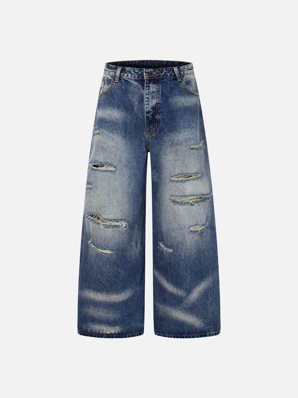 Aelfric Eden Washed Distressed Super Baggy Barrel Jeans