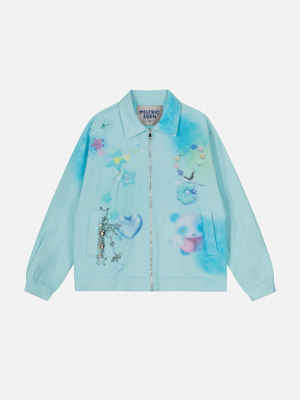 Aelfric Eden Fantasy Print Dirt Color Jacket