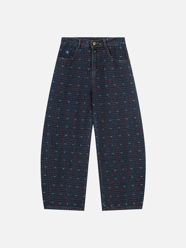 Aelfric Eden Heart Polka Dot Baggy Barrel Jeans