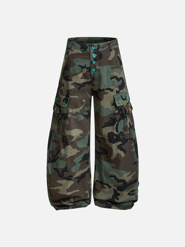 Aelfric Eden CAMO Super Baggy Barrel Cargo Pants