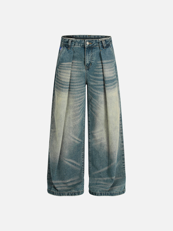 Aelfric Eden Washed Whiskering Wrinkle Jeans