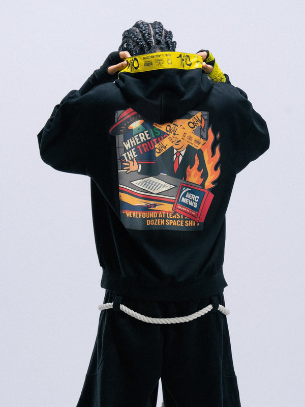[COMPLEXCON 2025 LIMITED] FAKE NEWS OIAL Tape Hoodie