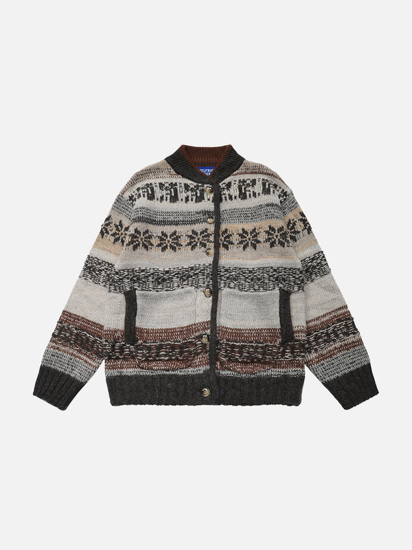 Aelfric Eden Snowflake Jacquard Cardigan