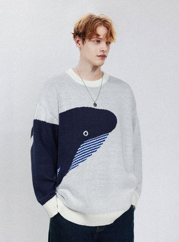 Aelfric Eden „The Loneliest Whale“ Strickpullover