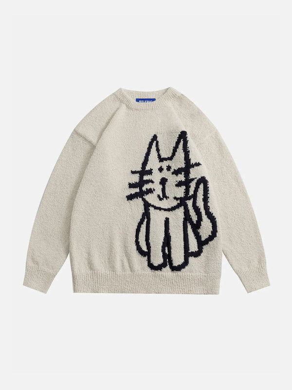 Aelfric Eden Hand Drawn Cat Sweater @cindydoinstuff