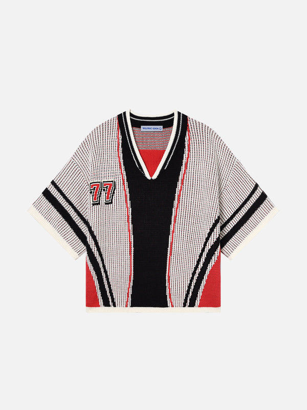 Aelfric Eden Color Blocking Number Knit Tee