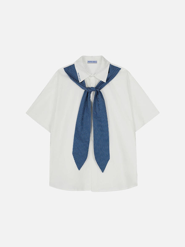 Aelfric Eden Plaid Necktie Shirt