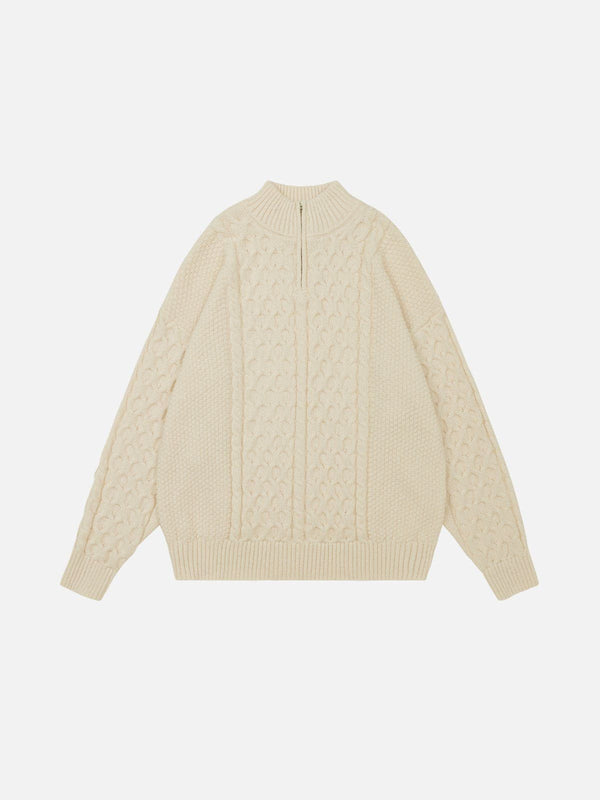 Aelfric Eden Retro 90s Half-Zip Knit Sweater