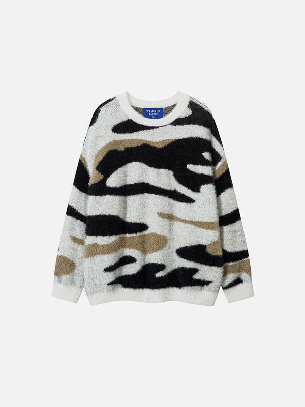 Aelfric Eden Camouflage Graphic Sweater