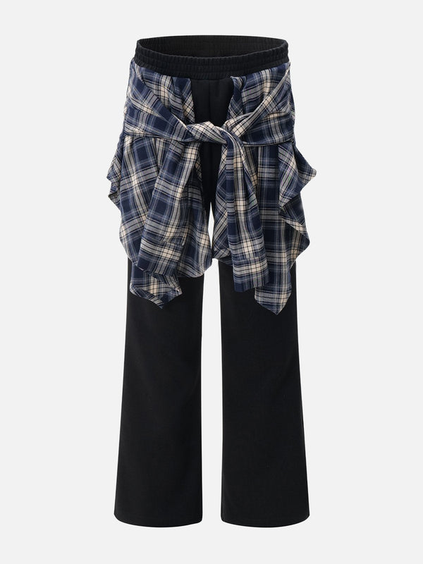 Aelfric Eden Plaid Layered Sweatpants