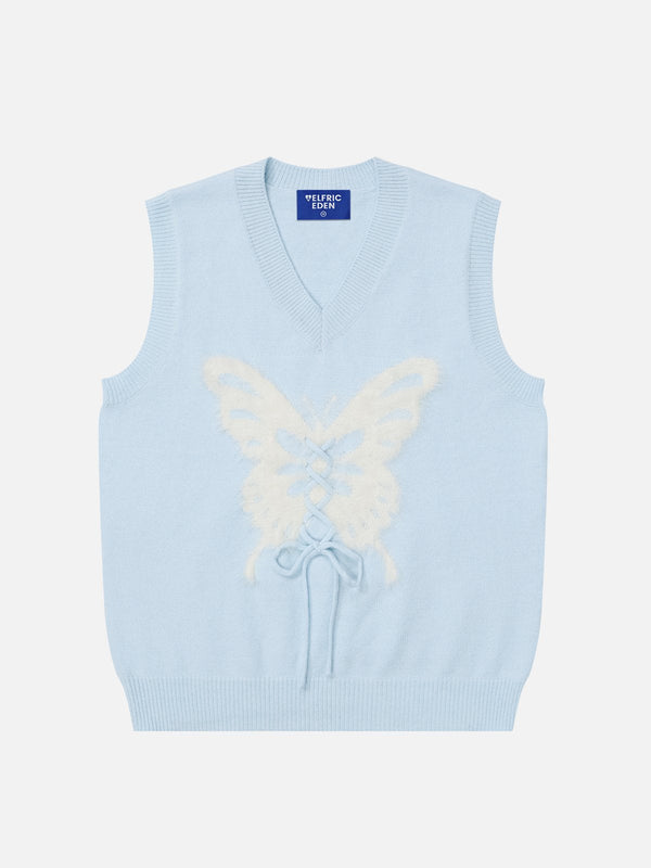 Aelfric Eden Jacquard Butterfly Sweater Vest