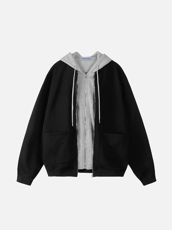 Aelfric Eden Vintage Two Layer Zip Up Hoodie