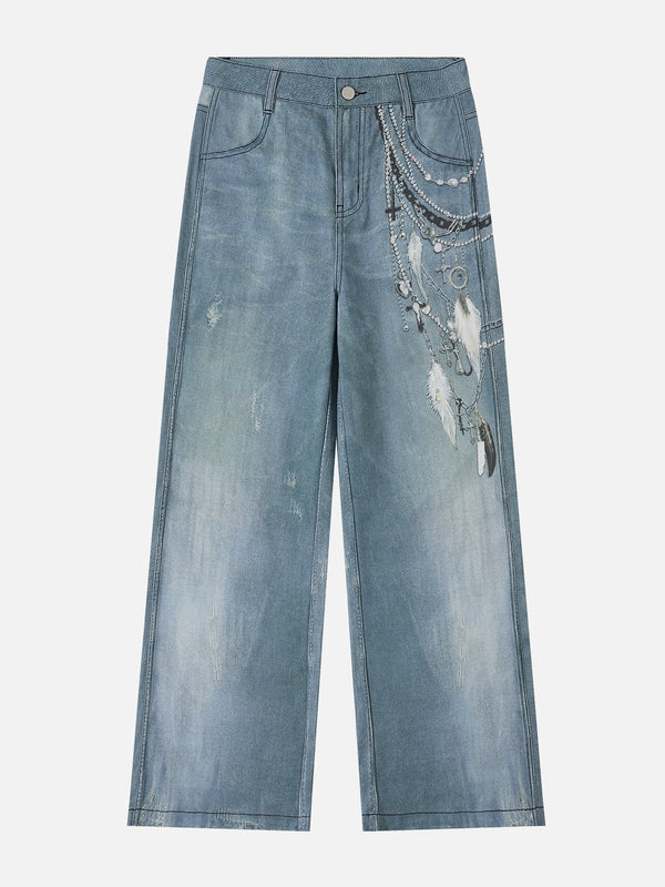 Aelfric Eden 3D Chain Print Jeans