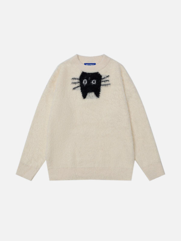 Aelfric Eden Cute Black Cat Sweater