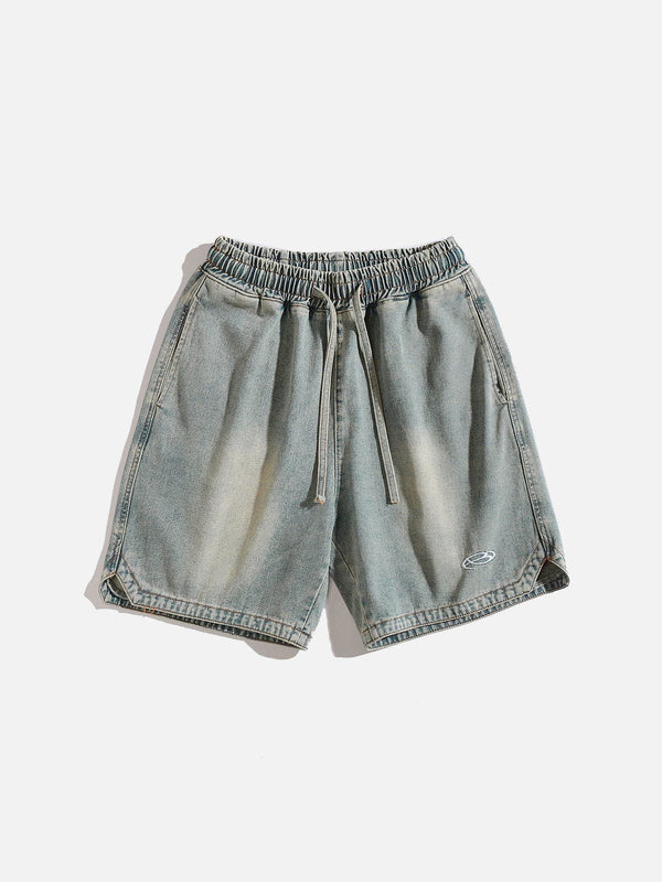 Aelfric Eden Washed Embroidery Jorts