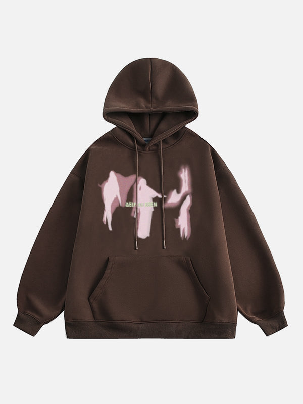 Aelfric Eden Abstract Shadow Print Hoodie