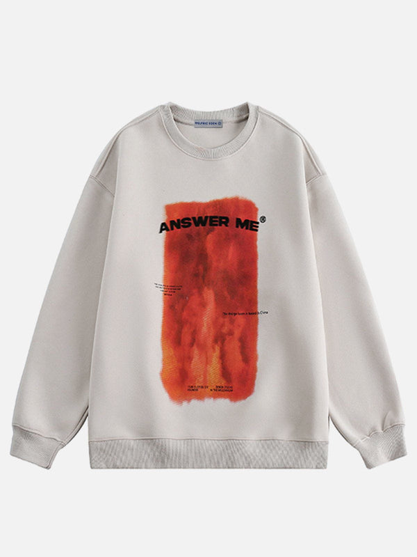 Sweatshirt mit Flammen-Print von Aelfric Eden