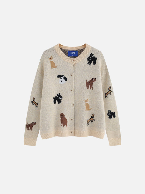 Aelfric Eden Cartoon Animal Graphic Cardigan