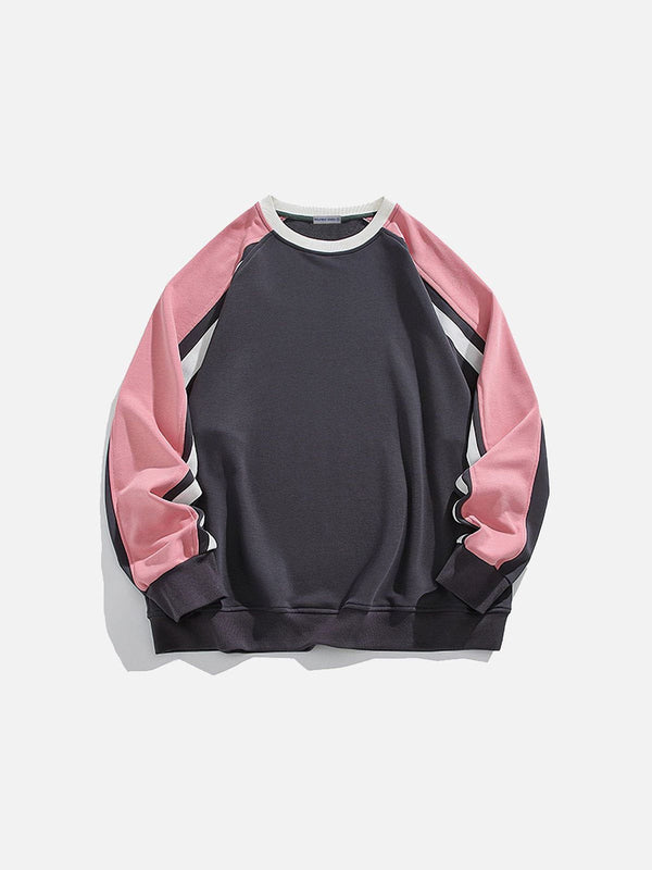 Aelfric Eden Patchwork Color Blocking Sweatshirt