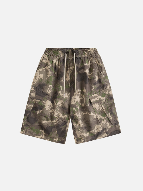 Aelfric Eden – Camouflage-Shorts mit mehreren Taschen