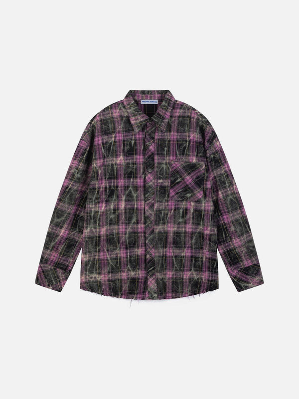 Aelfric Eden Plaid Washed Long Sleeve Shirt