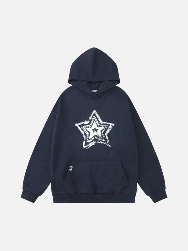 Aelfric Eden Overlapped Star Print Hoodie