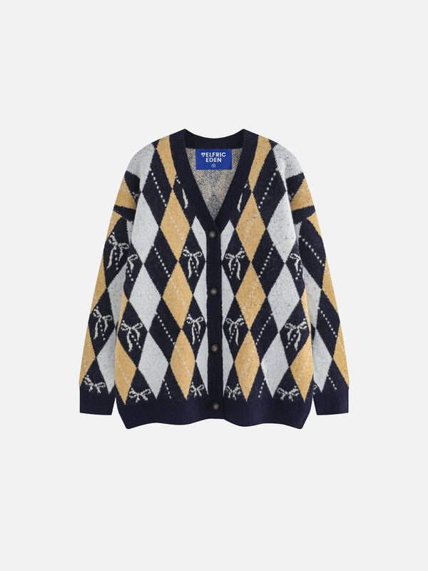 Aelfric Eden Rhomboid Graphic Cardigan