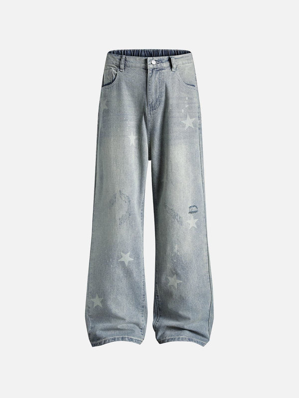 Aelfric – Jeans „Eden“ mit Sternen-Print