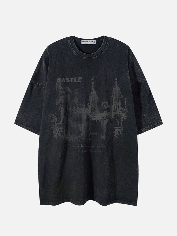 Aelfric Eden Castle Graphic Washed T-Shirt