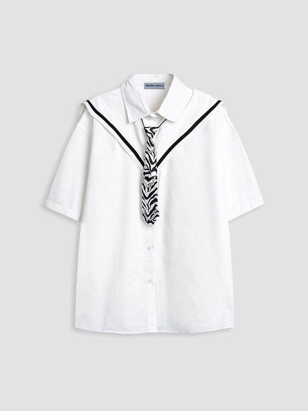 Aelfric Eden Sailor Collar Short Sleeve Shirt