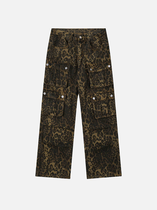 Aelfric Eden Leopard Print Cargo Pants