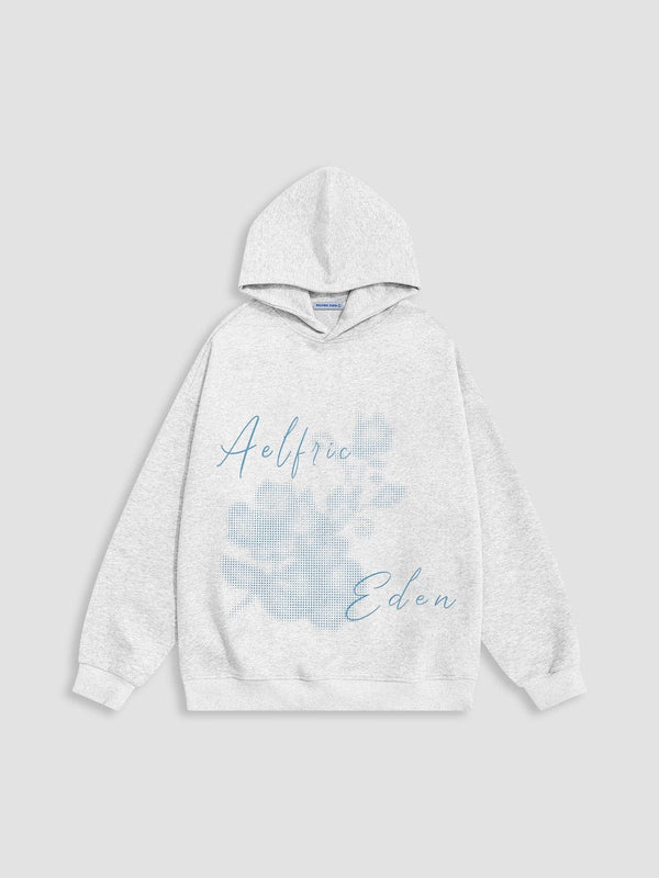 Aelfric Eden Blurring Flower Print Hoodie